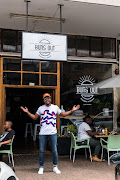 Masego 'Maps' Maponyane outside his restaurant, the only African establishment to feature on Bloomberg’s Best Burger Restaurants list in 2020.