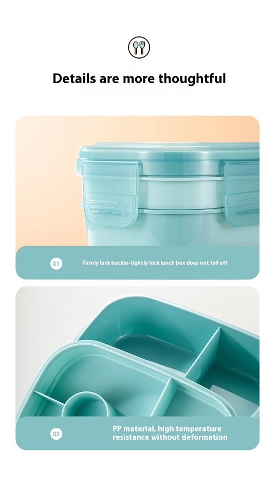 Luchtdichte fruit salade lunchbox voor kinderen, magnetronbestendig, houdt fruit vers, perfect voor gezonde schoollunches en onderweg