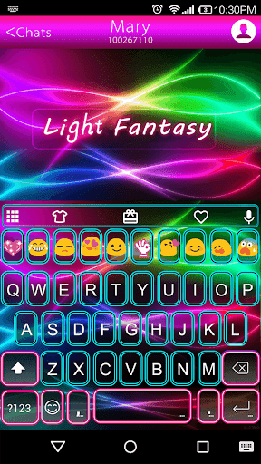 Light Fantasy Emoji Keyboard