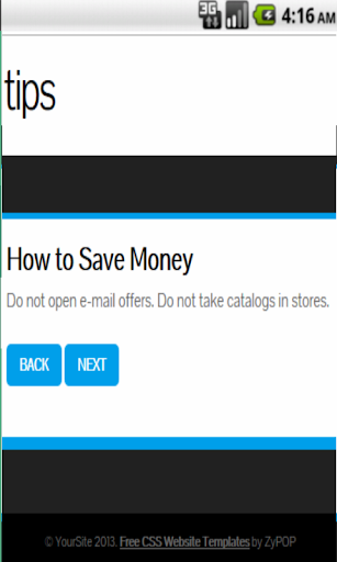 Tips to save money