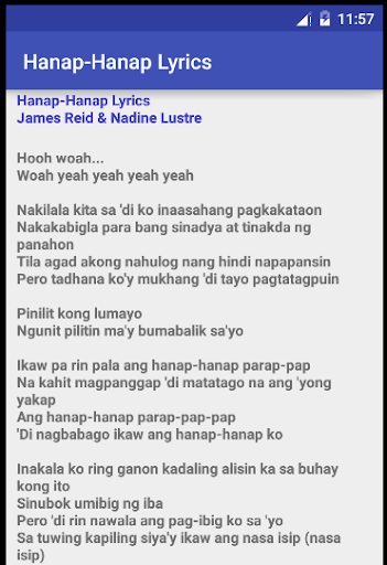 Hanap-Hanap Lyrics