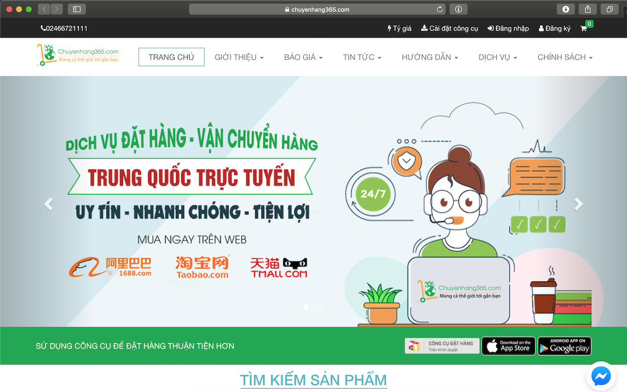 Công cụ đặt hàng của Chuyenhang365 Preview image 0