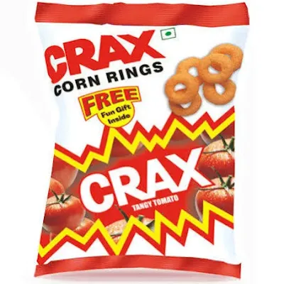 Crax Corn Rings Chatpata - 55 gm