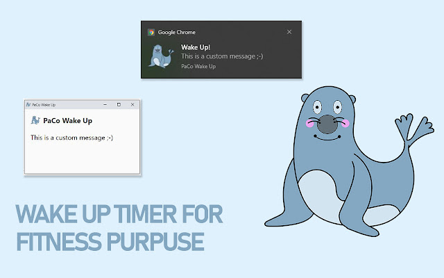 PaCo Wake Up chrome extension