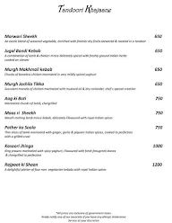 Surya Villas - Le Meridien Jaipur menu 3