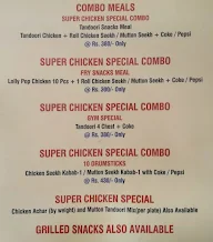 Super Chicken menu 4