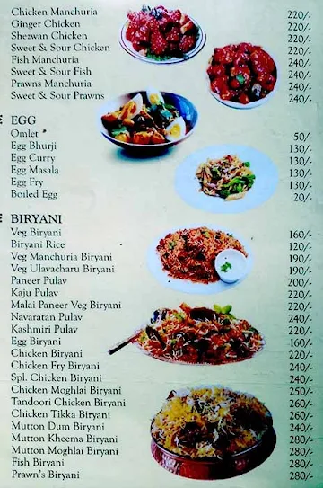 Lucky's Biryani House menu 