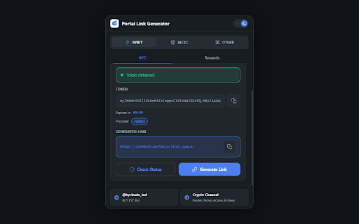 Portal Link Generator screenshot 1