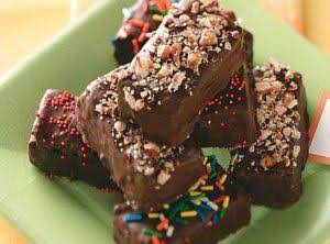 Chocolate Dipped Brownies Recipe