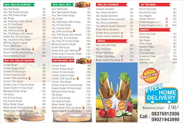 Burger Point menu 