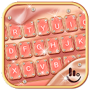 Pink Rose Gold Silk Keyboard Theme 6.9.6.2018 APK Скачать