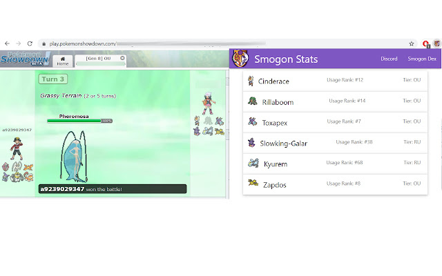 Smogon Stats chrome extension