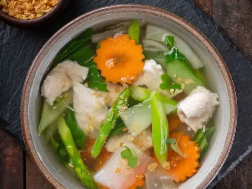 Oriental Clear Noodle Soup Chicken