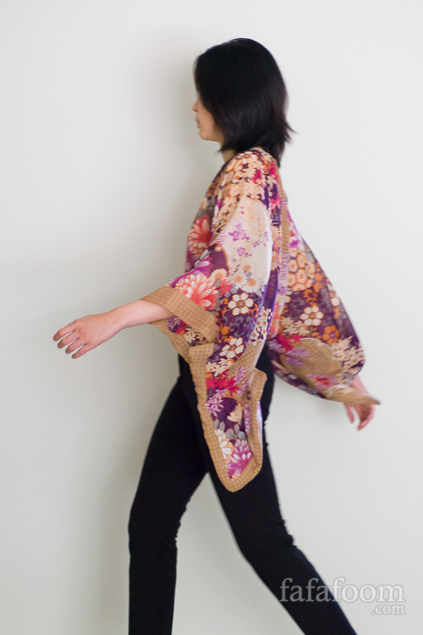 Result: Scarf Top with Kimono Sleeves | DIY Fashion - Fafafoom.com