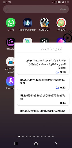 Screenshot المشغل العائم
