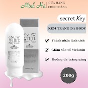 Kem Dưỡng Trắng Toàn Thân Secret Key Snow White Milky Pack 200G Trắng Sáng, Mịn Màng