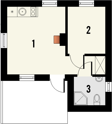 Domek 8 - Rzut parteru