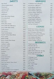 JV Evergreen Sweets & Treats menu 1