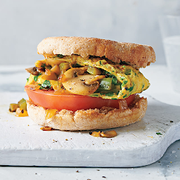 Veggie Omelette Sandwich