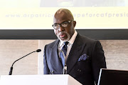 Amaju Pinnick President of Nigerian FA during the Dr. Patrice Motsepe CAF Manifesto launch at Sandton Convention Centre on February 25, 2021 in Johannesburg, South Africa. 