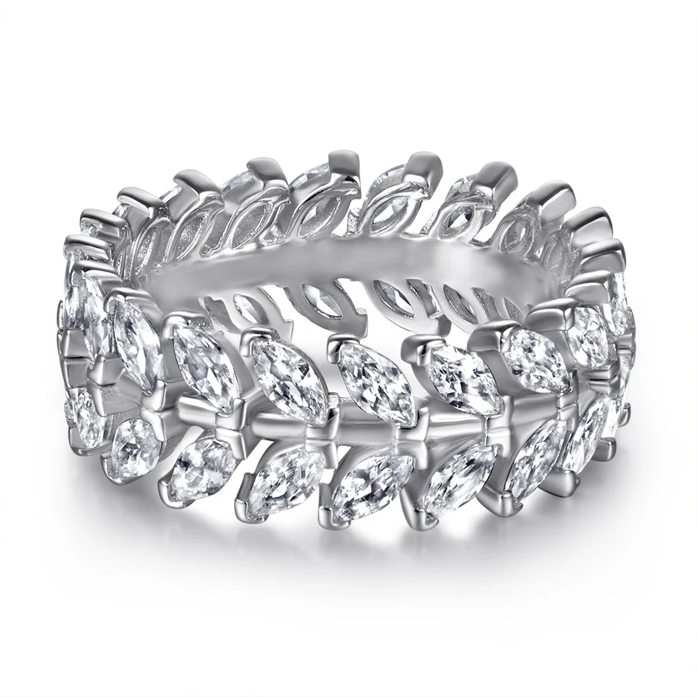 Title 5, 925er Sterling Silber Ring mit Vollbohrung im B...