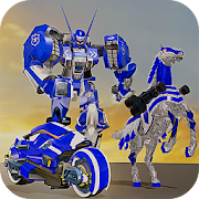 US Police Transform Robot Unicorn Horse Chase Game 1.1 Icon