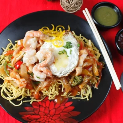 Prawns Chinese Chop Suey (Serves 1-2)