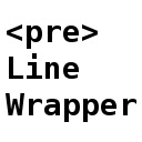 <pre> Line Wrapper Chrome extension download