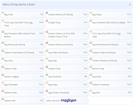 Rup Momo Centre menu 1