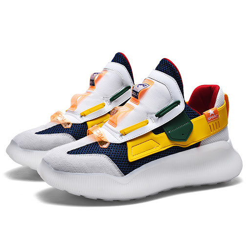 Title 2, Mens thick-soled sports shoes for superior cus...