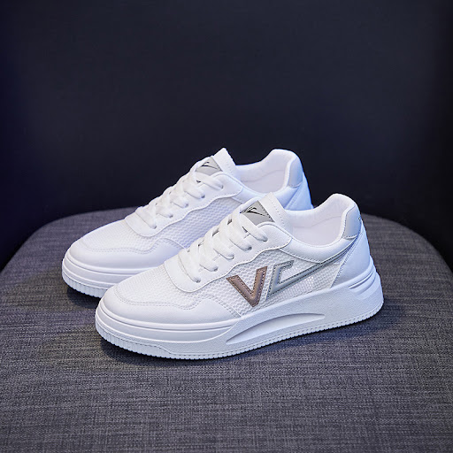 Title 3, Fashionable Simple Breathable Platform Mesh Sho...