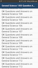 General Science Gk 1500 Question Answers Apps On Google Play