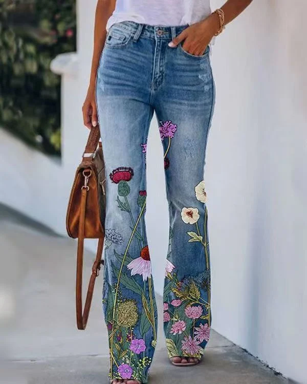 Title 12, Pantalon décontracté grande taille femme en jea...