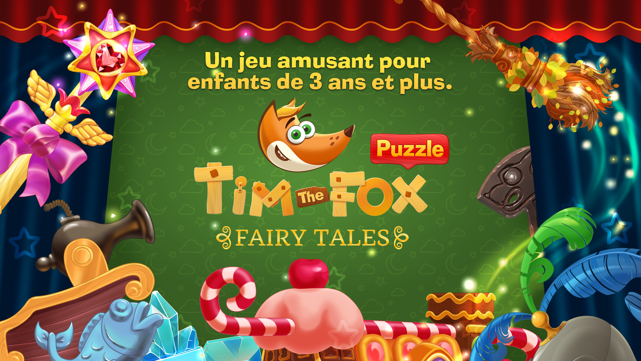 Android application Tim the Fox Puzzle Fairy Tales screenshort