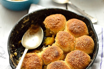 Mini Peach Cobbler For Two (Or One!)