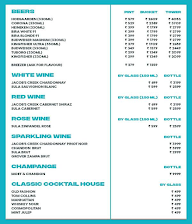 Skyloft Open Air Lounge menu 1