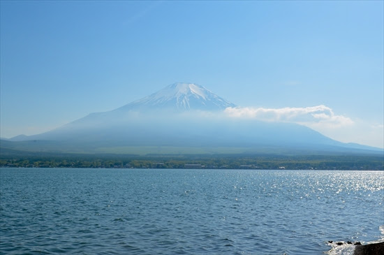 山中湖から見える富士山