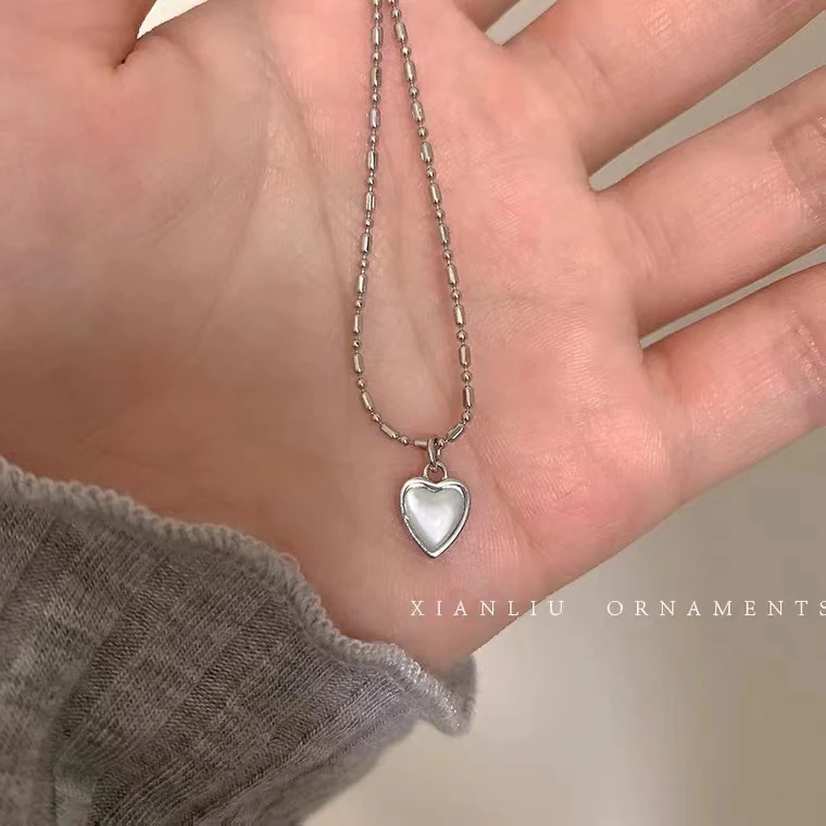 Nieuwe Fashion Opaal Liefde Hanger Ketting