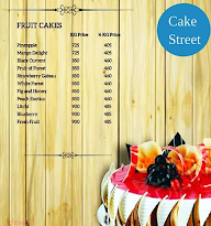 Cake Street menu 1