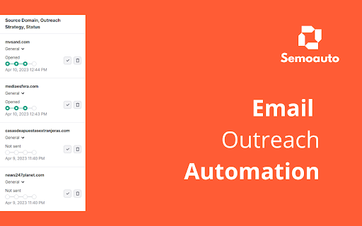 Semoauto: Semrush Outreach Automation