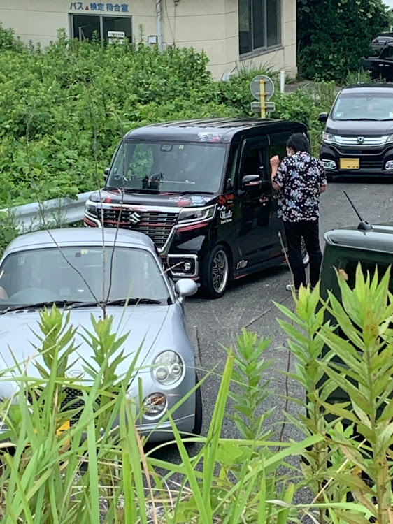 スペーシアカスタムの若松旧車イベント・盗撮（笑）に関するカスタム事例の投稿画像1枚目