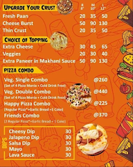 Cafe Du Pepe's Za menu 1