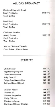 Oyster Bay menu 1