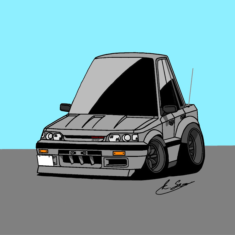 スカイラインのHR31・R31HOUSE・D1lights・描き初めに関するカスタム事例の投稿画像3枚目