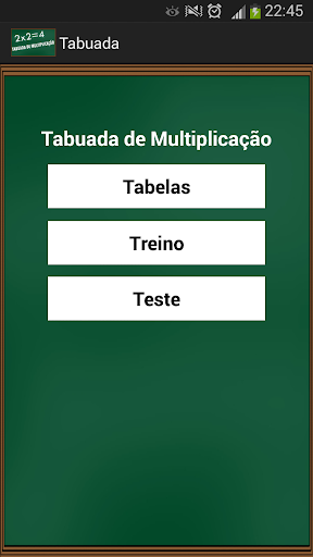 Tabuada de Multiplicar