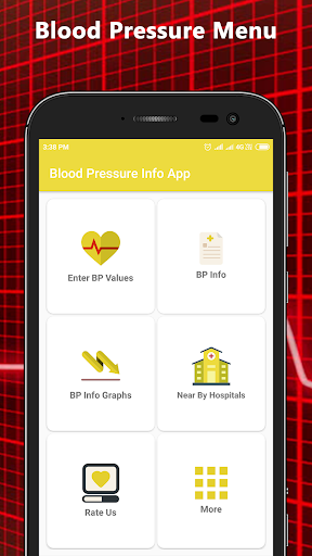 Screenshot Blood Pressure Info App