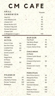 C M Cafe menu 1
