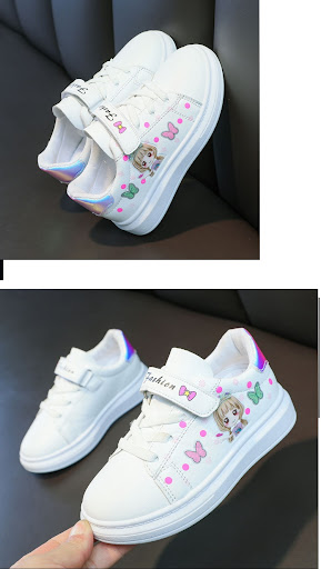 Title 12, Childrens Breathable White Sports Casual Shoes...