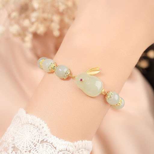 Title 2, Jade Hare Bracelet Girls Niche Jewelry Unique D...