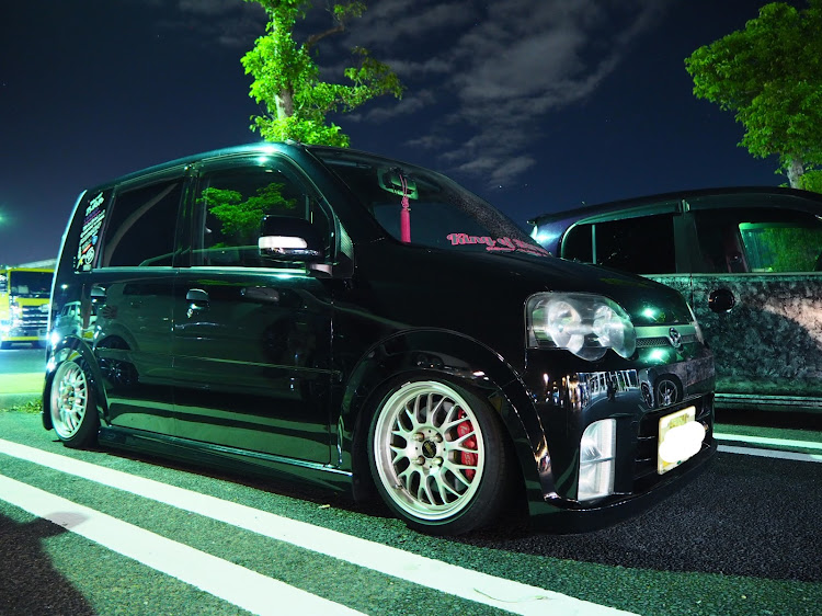 ムーヴカスタムのKing of Street C.C・右斜め前写真展・プチオフ・釣りチューン・長島PAに関するカスタム事例の投稿画像1枚目